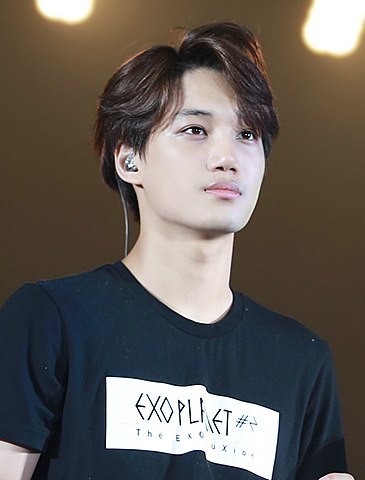 A close look at Kai from EXO Military Status (Yet To Enlist).  